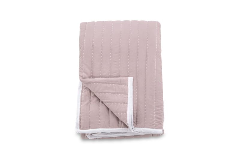 Juni Sengetæppe 180x260 cm - Lyserosa - Tekstiler - Sengetøj - Sengetæppe - Sengetæppe dobbeltseng