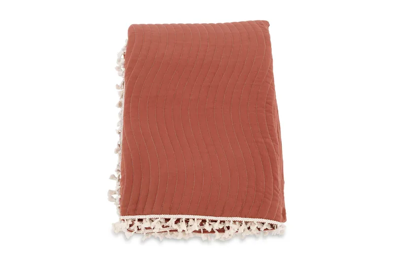 Lias Sengetæppe 180x260 cm, Rustbrun