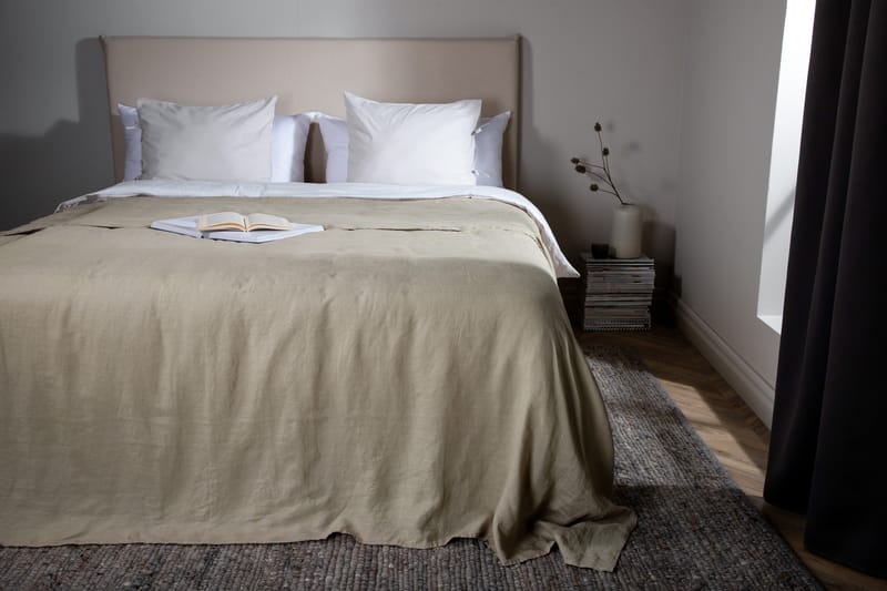 Milo Sengetæppe 150x250 cm - Beige - Tekstiler - Sengetøj - Sengetæppe - Sengetæppe dobbeltseng