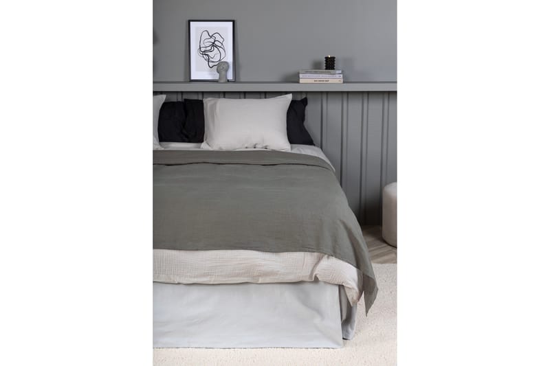 Milo Sengetæppe 180x260 cm - Lysegrå - Tekstiler - Sengetøj - Sengetæppe - Sengetæppe dobbeltseng