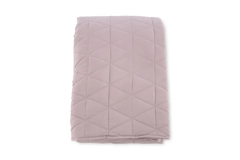 Nilla Sengetæppe 260x260 cm - Lyserosa - Tekstiler - Sengetøj - Sengetæppe - Sengetæppe dobbeltseng