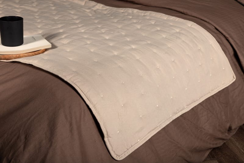 Sally Sengetæppe 80x150 cm - Beige - Tekstiler - Sengetøj - Sengetæppe - Sengetæppe dobbeltseng