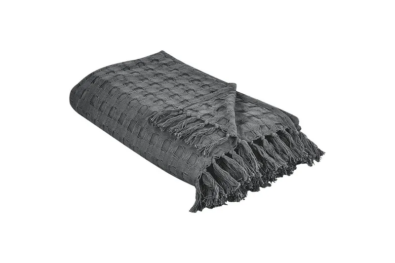 Sengetæppe Bere Grå, 200x220 cm - Grå, 200x220 cm - Tekstiler - Sengetøj - Sengetæppe - Sengetæppe dobbeltseng