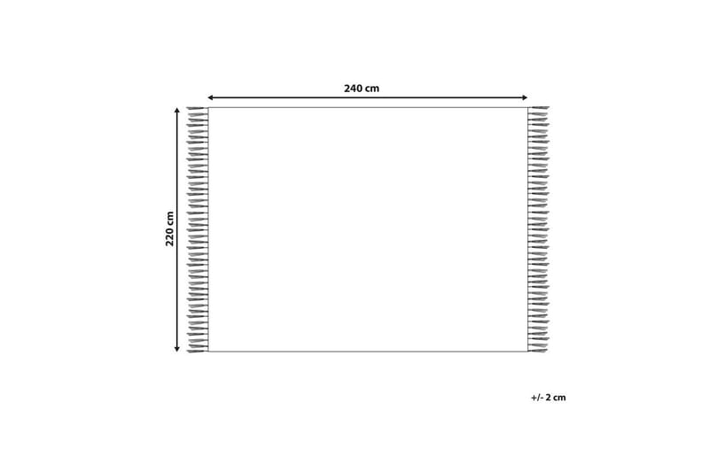 Sengetæppe Bere Hvid, 220x240 cm - Hvid, 220x240 cm - Tekstiler - Sengetøj - Sengetæppe - Sengetæppe enkeltseng