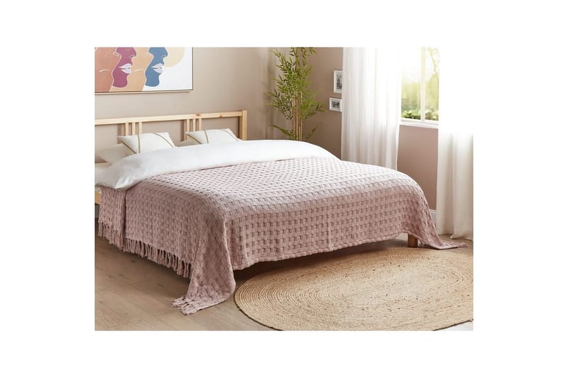 Sengetæppe Bere Rosa, 220x240 cm - Rosa, 220x240 cm - Tekstiler - Sengetøj - Sengetæppe - Sengetæppe dobbeltseng