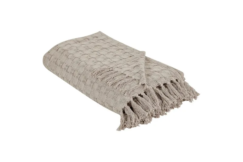 Sengetæppe Bere Taupe, 220x240 cm, Taupe, 220x240 cm