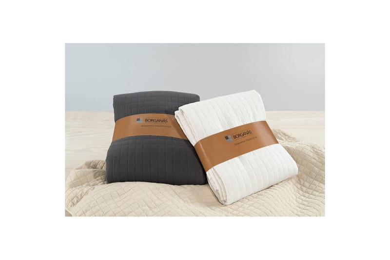 Sengetæppe Borganäs of Sweden - 150 x 250 cm, Hvid - Tekstiler - Sengetøj - Sengetæppe - Sengetæppe enkeltseng