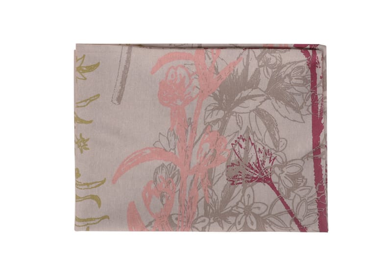 Eponj Home Sengetæppe Dobbelt 200x235+Lagen+2 Pudebetræk - Beige/Rød/Lyserød/Grøn - Tekstiler - Sengetøj - Sengetæppe