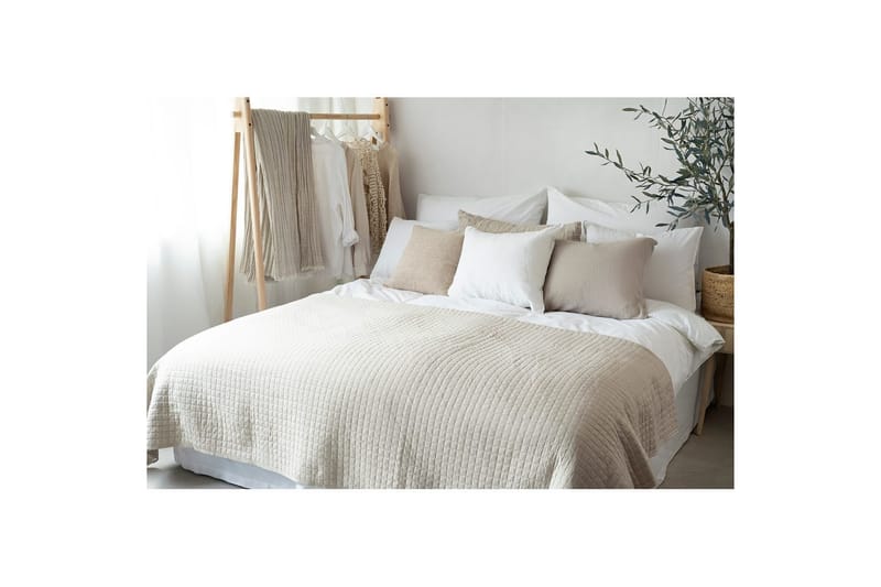 Sengetæppe Borganäs of Sweden - 250 x 250 cm, Linned - Tekstiler - Sengetøj - Sengetæppe - Sengetæppe enkeltseng