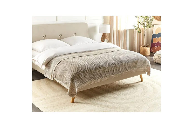 Sengetæppe Ilen Lys beige - Lys beige - Tekstiler - Sengetøj - Sengetæppe - Sengetæppe enkeltseng