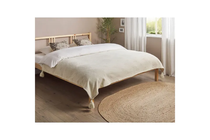 Sengetæppe Kazy 200x220 cm - 200x220 cm - Tekstiler - Sengetøj - Sengetæppe - Sengetæppe enkeltseng
