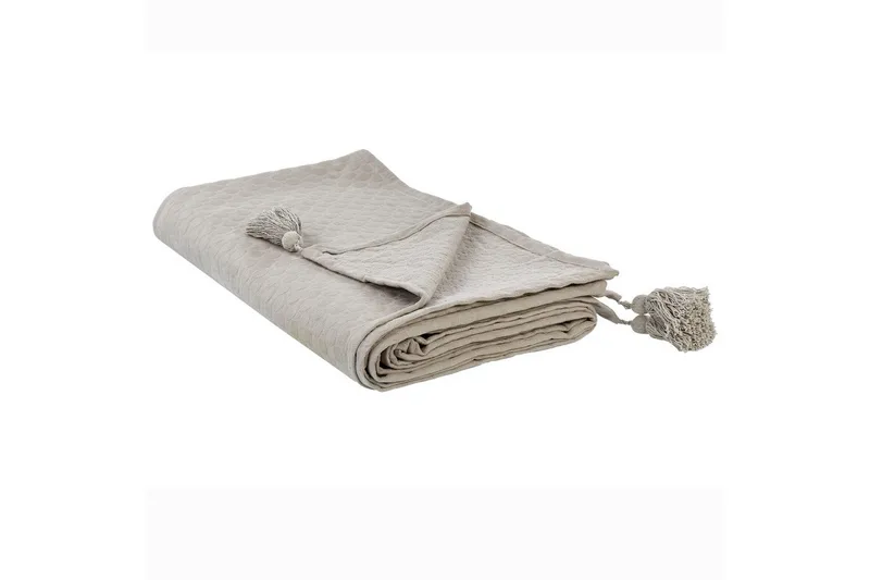 Sengetæppe Lindula Beige, 150x200 cm - Beige, 150x200 cm - Tekstiler - Sengetøj - Sengetæppe - Sengetæppe enkeltseng