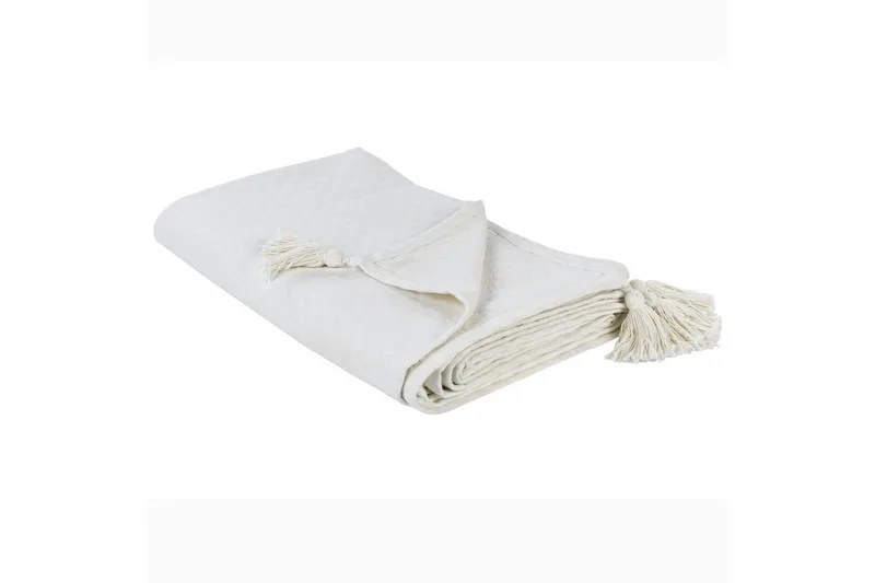 Sengetæppe Lindula Hvid, 150x200 cm - Hvid, 150x200 cm - Tekstiler - Sengetøj - Sengetæppe - Sengetæppe dobbeltseng