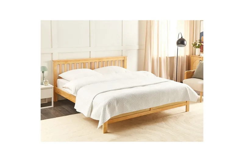 Sengetæppe Nape Hvid, 220x240 cm - Hvid, 220x240 cm - Tekstiler - Sengetøj - Sengetæppe - Sengetæppe dobbeltseng