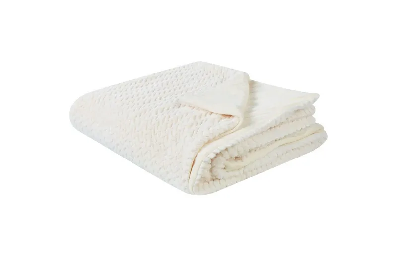 Sengetæppe Surmi Hvid, 220x200 cm, Hvid, 220x200 cm