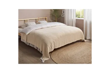 Sengetæppe Toutli Beige, 220x240 cm - Beige, 220x240 cm - Tekstiler - Sengetøj - Sengetæppe - Sengetæppe dobbeltseng