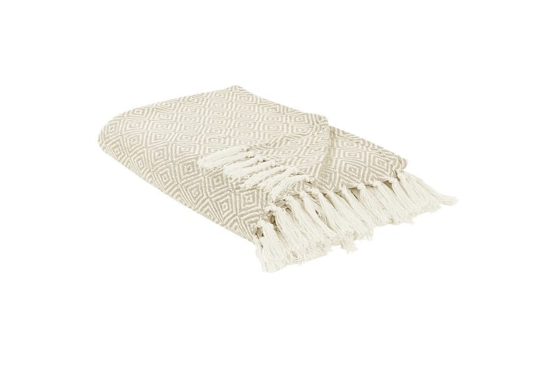 Sengetæppe Toutli Lys beige, 220x240 cm - Lys beige, 220x240 cm - Tekstiler - Sengetøj - Sengetæppe - Sengetæppe dobbeltseng