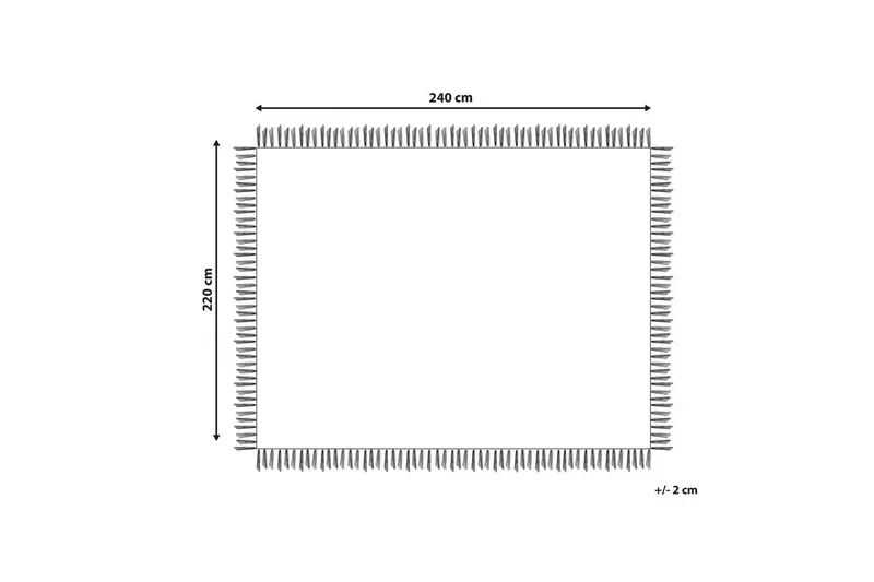 Sengetæppe Yerbent Hvid, 220x240 cm - Hvid, 220x240 cm - Tekstiler - Sengetøj - Sengetæppe - Sengetæppe enkeltseng