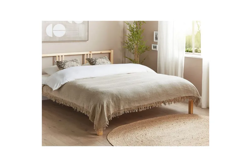 Sengetæppe Yerbent Taupe, 150x200 cm - Taupe, 150x200 cm - Tekstiler - Sengetøj - Sengetæppe - Sengetæppe dobbeltseng