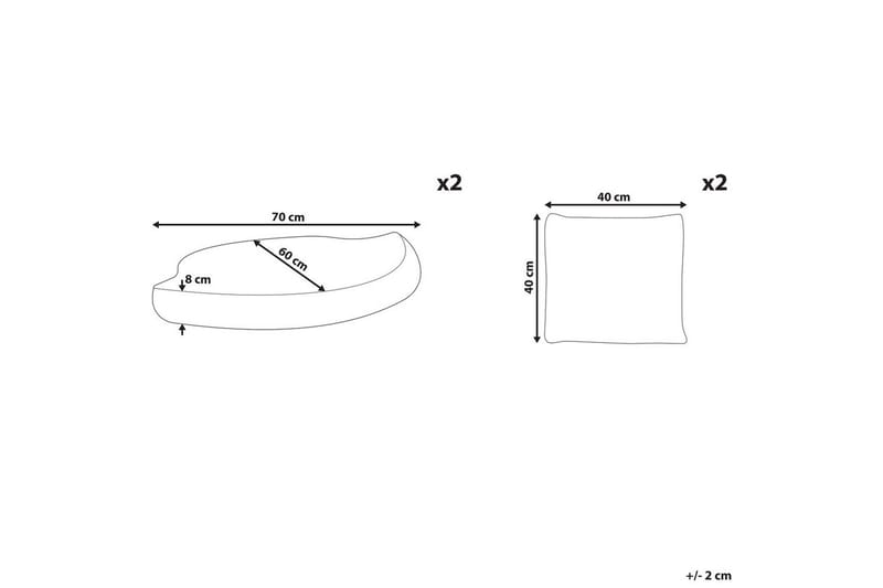 Pudebetræk Capri - Havemøbler - Hynder - Hyndebetræk