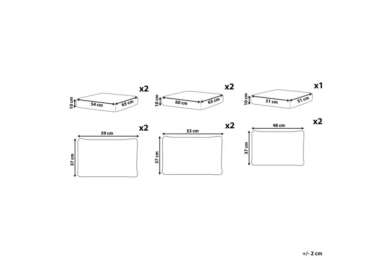 Pudebetræk Milano - Havemøbler - Hynder - Hyndebetræk