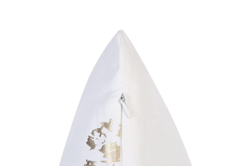 Pyntepuder Goldenrod sæt af 2 Hvid/guld - Hvid/guld - Tekstiler - Sengetøj - Sovepude - Inderpuder