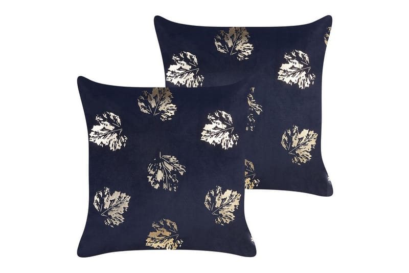 Pyntepuder Goldenrod sæt af 2 Sort/guld - Sort/guld - Tekstiler - Sengetøj - Sovepude - Inderpuder