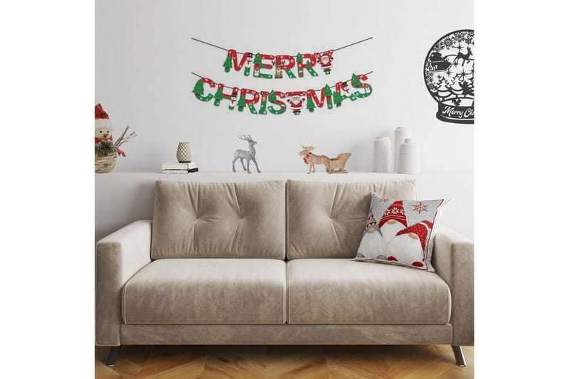 Tyros Inderpude 43x43 cm - Rød/Grå - Tekstiler - Sengetøj - Sovepude - Inderpuder