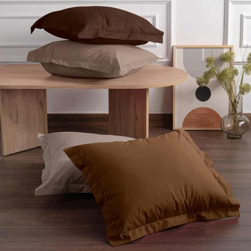 Veyloren pudebetræk 2-pak 60x60 cm - Beige - Tekstiler - Sengetøj - Hovedpudebetræk