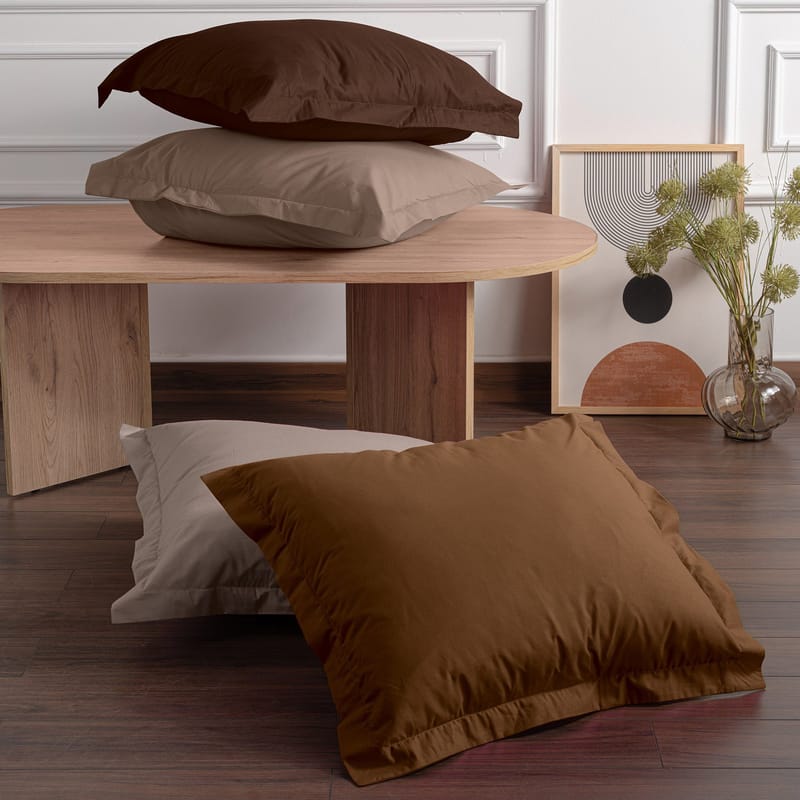 Veyloren pudebetræk 2-pak 60x60 cm - Beige - Tekstiler - Sengetøj - Hovedpudebetræk