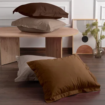 Veyloren pudebetræk 2-pak 60x60 cm - Beige - Tekstiler - Sengetøj - Hovedpudebetræk