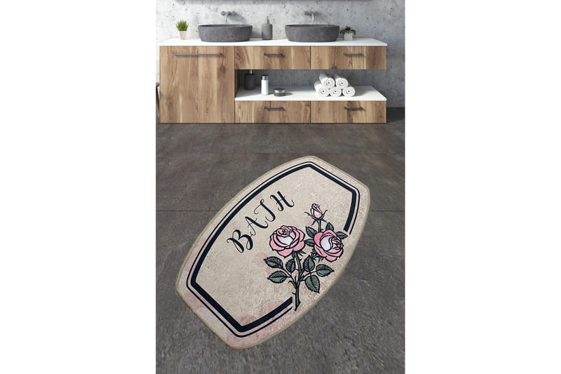 Nikhad Badeværelsestæppe 70x120 cm Rektangulær, Flerfarvet