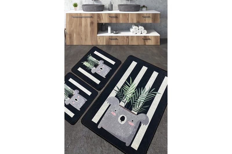 Jang Badeværelsestæppe 60x100 cm Rektangulært, Flerfarvet