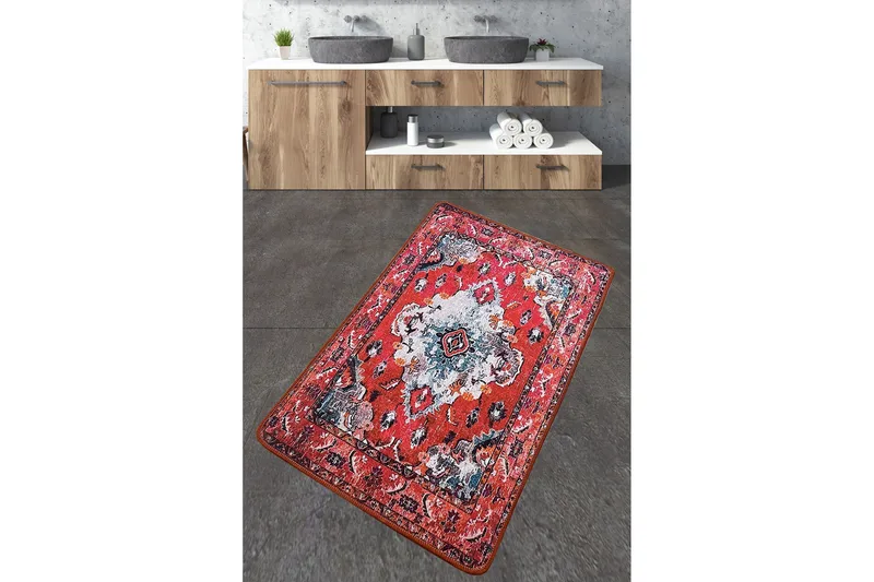 Karosta Badeværelsestæppe 70x120 cm Rektangulær, Flerfarvet