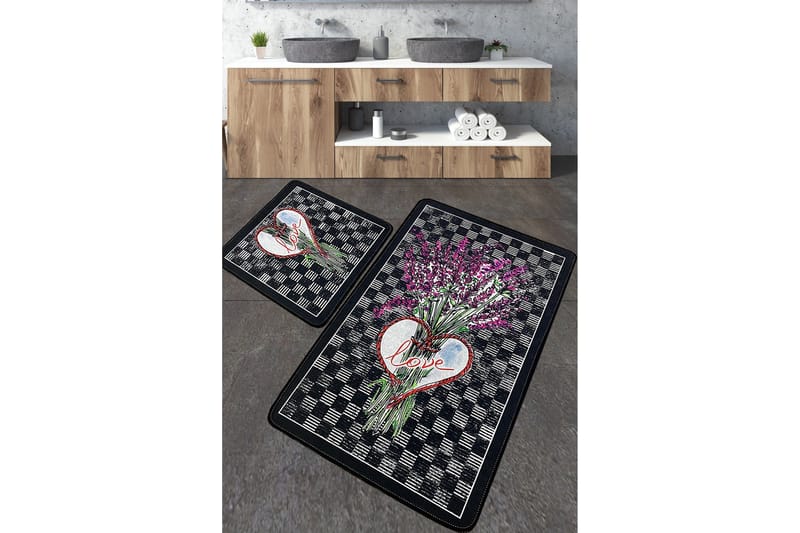 Nidhi Badeværelsestæppe 60x100 cm Rektangulært, Flerfarvet