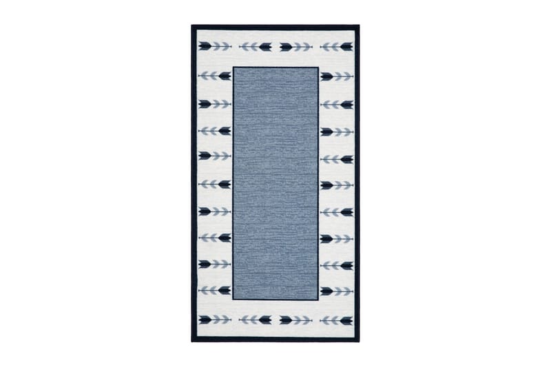 Tulpan Fladvævet Tæppe 80x200 cm, Blå