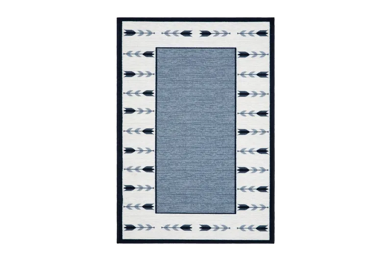 Tulpan Fladvævet Tæppe 133x190 cm, Blå