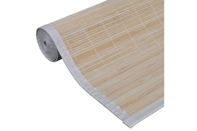 tæpper 4 stk. 120 x 180 cm firkantet naturlig bambus - Tæpper
