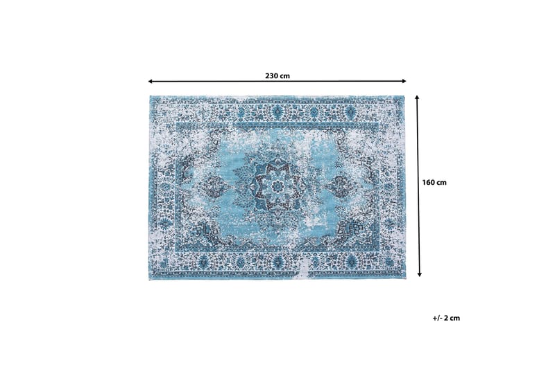 Almus Tæppe 160x230 cm - Blå - Tæpper