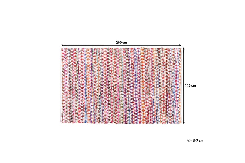 Arakli tæppe 140 | 200 cm - Flerfarvet - Tæpper