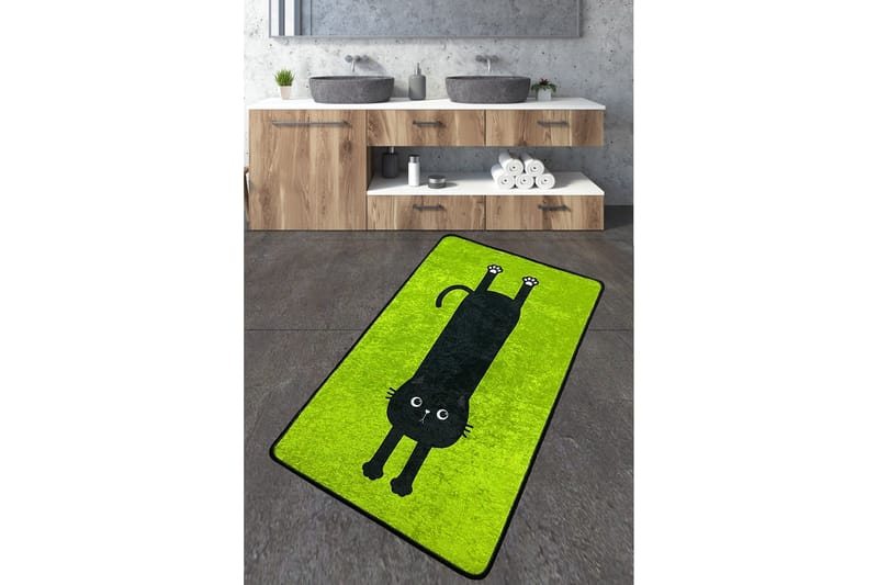 Angola Badeværelsestæppe 70x120 cm Rektangulært, Grøn