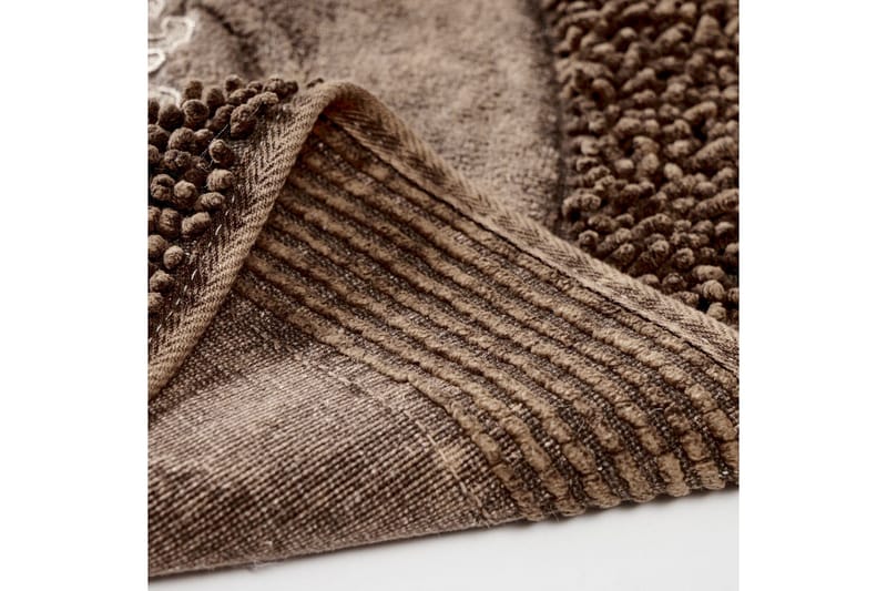 Bademåtte Parmood bademåtte 60x100 cm rektangulær Brun - Tekstiler - Tæpper - Badeværelsesmåtte