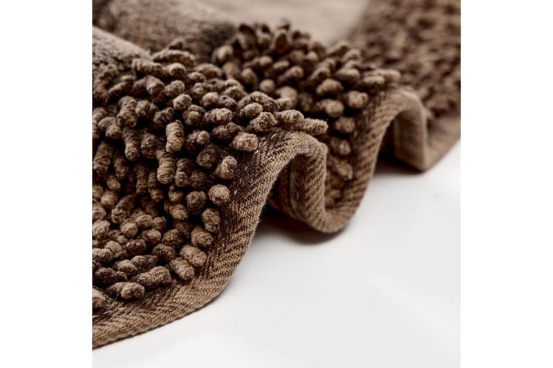 Bademåtte Parmood bademåtte 60x100 cm rektangulær Brun - Tekstiler - Tæpper - Badeværelsesmåtte