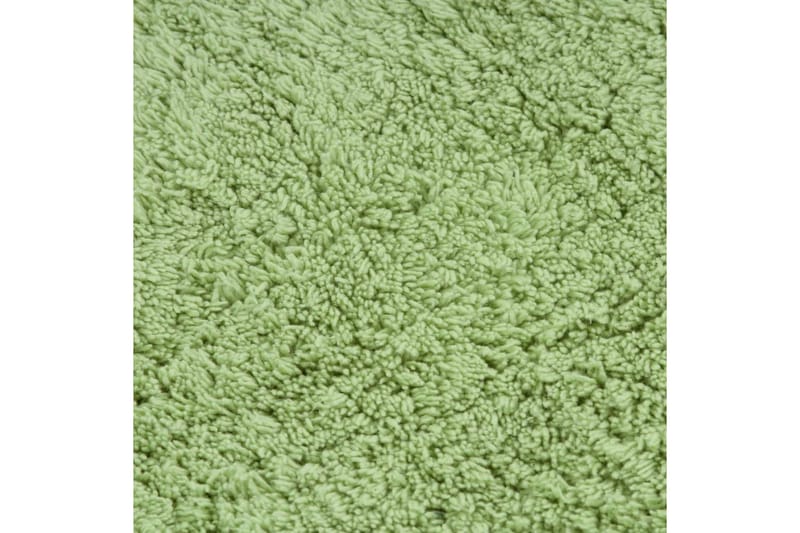 bademåttesæt i 2 dele stof grøn - Grøn - Badeværelsesmåtte