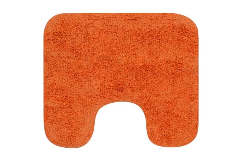 bademåttesæt i 2 dele stof orange - Orange - Badeværelsesmåtte