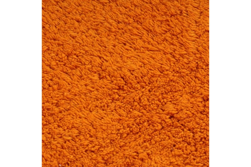 bademåttesæt i 2 dele stof orange - Orange - Badeværelsesmåtte