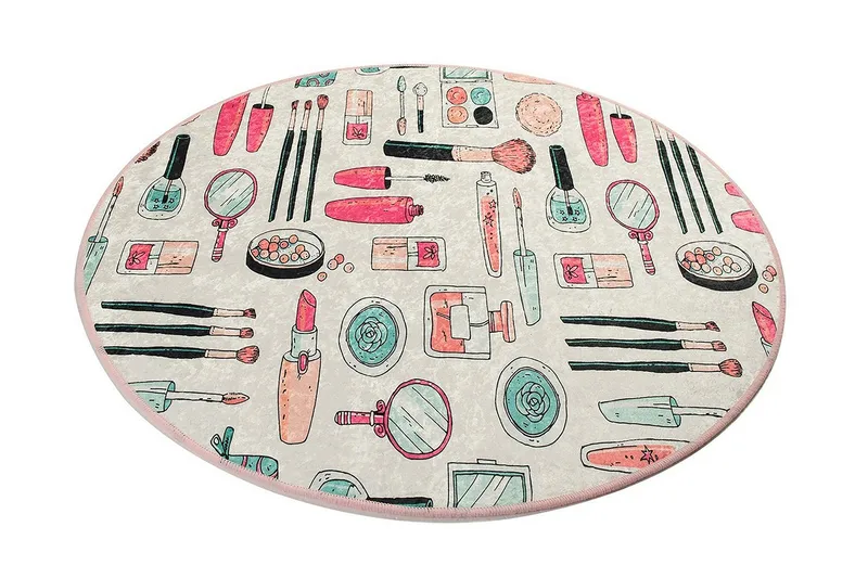 Chilai Home Bademåtte 100 Rund, Multifarvet