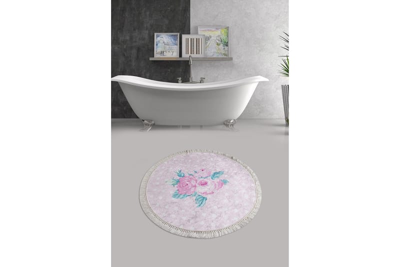 Chilai Home Bademåtte 100 Rund - Multifarvet - Tekstiler - Tæpper - Badeværelsesmåtte