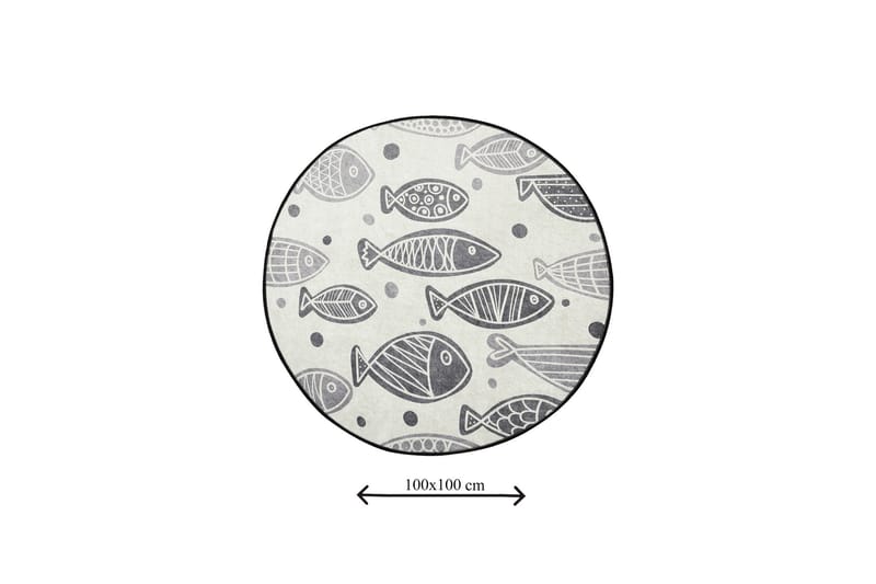 Chilai Home Bademåtte 100 Rund - Multifarvet - Tekstiler - Tæpper - Badeværelsesmåtte