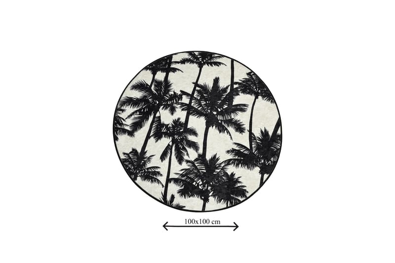 Chilai Home Bademåtte 100 Rund - Multifarvet - Tekstiler - Tæpper - Badeværelsesmåtte